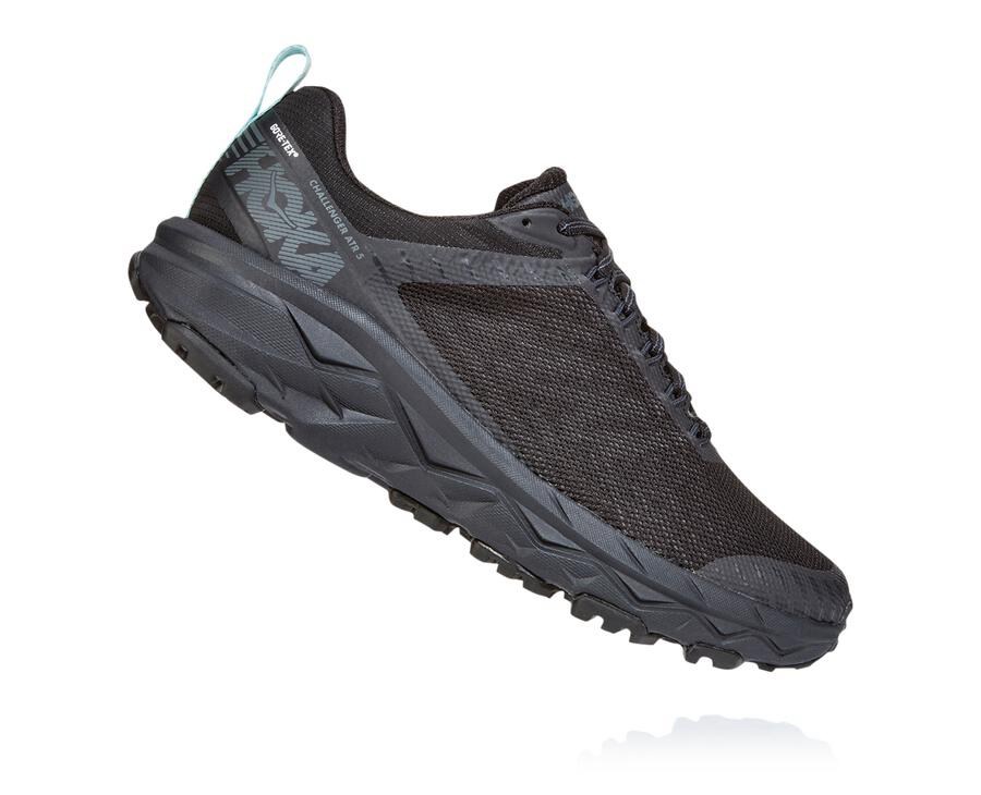 Hoka One One Womens Trail Shoes - Challenger ATR 5 GORE-TEX - Black - QIYB59871
